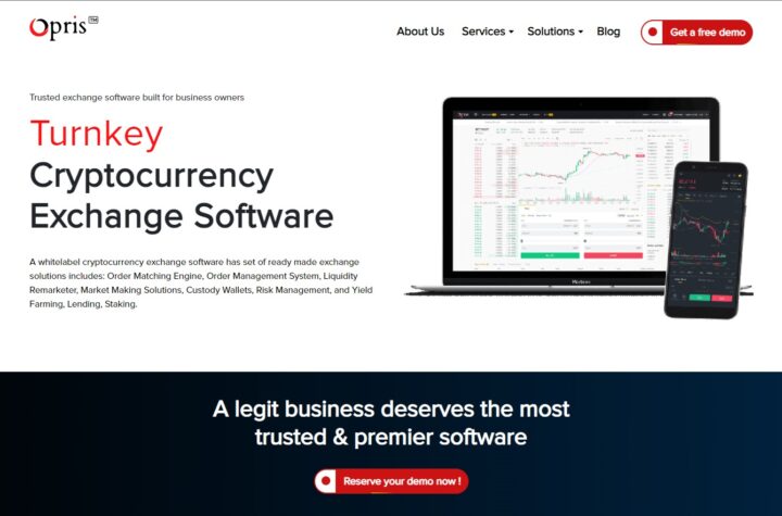 Opris brings essential software and trading tools to run cryptocurrency exchange business
